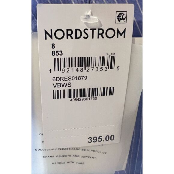 A.L.C. Monica Dress in Vitality Blue & White NWT Size 8 - Picture 4 of 6